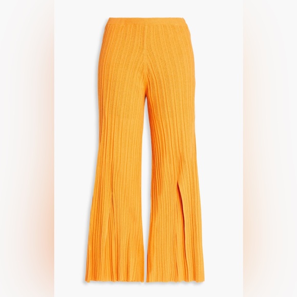 Irvan Ribbed Knit Wide Leg Lounge Pants by Malene Birger XS - Picture 1 of 7